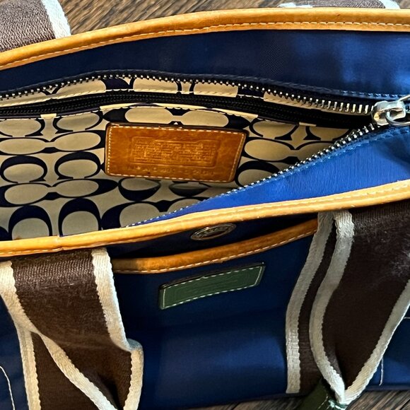 Coach Mini Navy Hampton Weekend Tote Bag - A04K-6261 - Picture 3 of 5